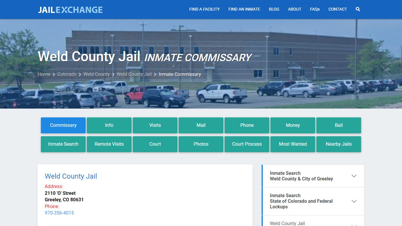 Inmate Commissary, Care Packs - Weld County Jail, CO